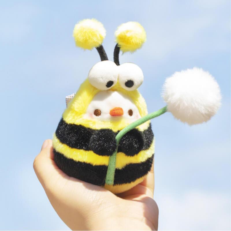 Cute Bee Plush Stuffed Bag Charm, Animal Keychain - AOSKID