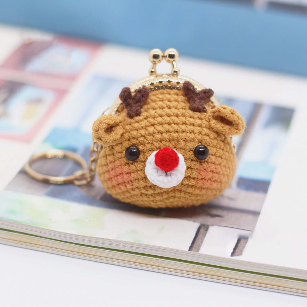 Handmade Crocheter Animal Bag Charm Keycharm - AOSKID