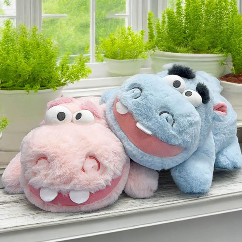 Soft Hippo Stuffed Animal Toy, Cuddly Animal Plushie - AOSKID