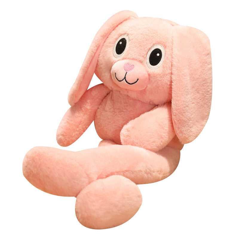 A rabbit plush toy with movable ears and legs - AOSKID