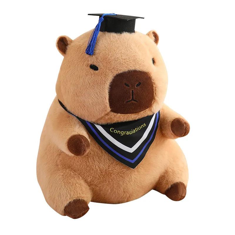 Graduation Capybara Stuffed Animal with Doctoral Hat - AOSKID