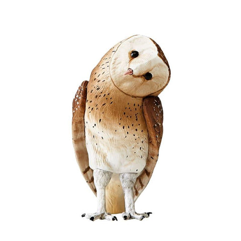 Crooked Head Realistic PVC Owl Figurine - AOSKID
