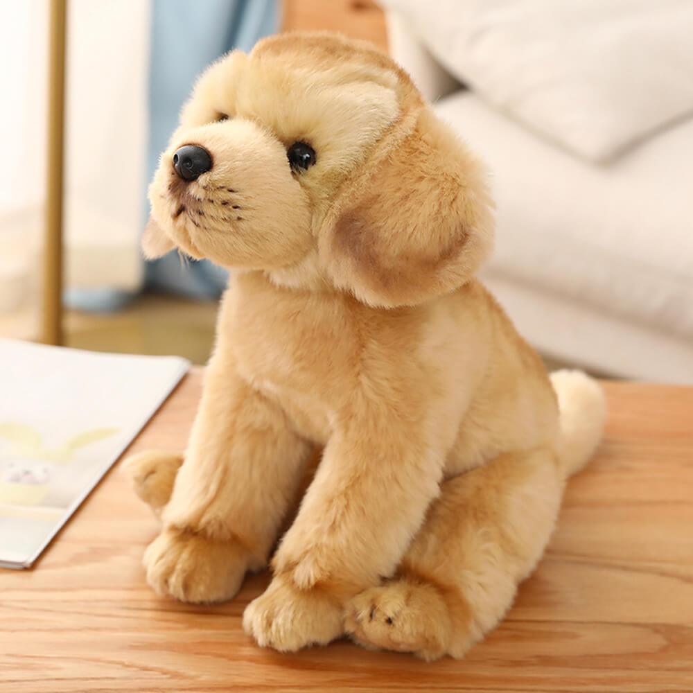 Sitting Labrador Retriever Dog Stuffed Animal Plush Toy, Dog Plushies - AOSKID