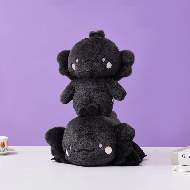 Cute Black Axolotl Stuffed Animal Plush Toy, Animal Plushies - AOSKID