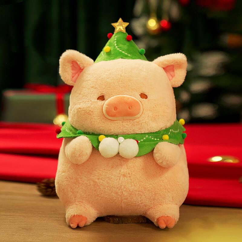 Adorable Christmas Pig Stuffed Animal Plush Toy - AOSKID